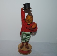 Antiker mechanischer Osterhase Candy Container. um 1920, 22cm
