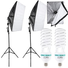 2x Softbox Studioleuchte 135W