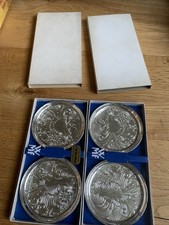 WMF Arabella 4 Glas Untersetzer versilbert anlaufgeschützt