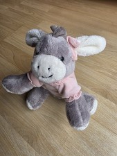 Sterntaler Esel Emmi Rosa mit Rassel ca. 18 cm Stofftier Plüschtier Neuwertig 