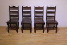 Antik Stil 4 Set Esszimmerstühle Terrassenstühle Teakholz