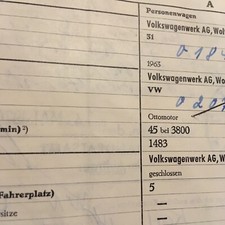 Volkswagen 1500 VW Brief Typ