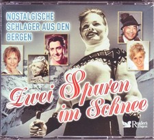 Zwei spuren schnee - spuren,