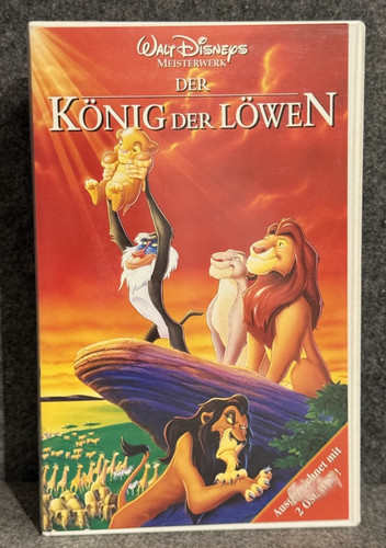 Vhs walt disney - vhs, könig