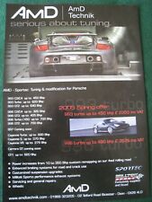 AMD TECHNIK AUTO PORSCHE TUNING 2005 PLAKAT WERBUNG CA. A4 GRÖßE DATEI 8