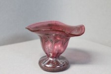 Glashütte Eisch Studioglas Schale Vase Irisierend Signiert EISCH 84 H 8,5 cm