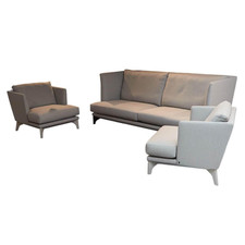 Bielefelder Werkstätten Polstergruppe Mit Sofa Und 2 Sesseln Polo Stoff 