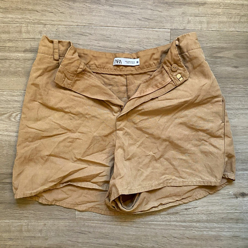 Zara damen shorts beige - shorts, gr.