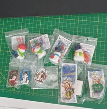 Ü-Ei Weihn.Kalender 9 Figuren aus Adventskalender Schneemänner u.a. 1999