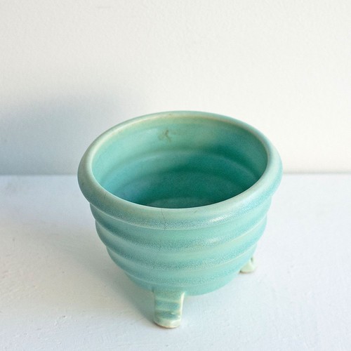 Cachepot art deco türkis - cachepot,