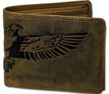 Herren Biker Leder Portmonee