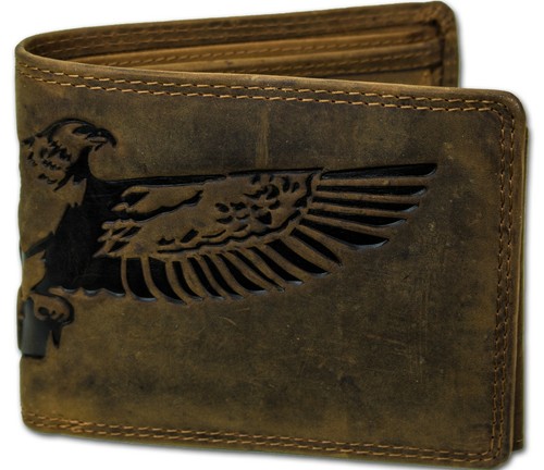 Herren biker leder portmonee - herren,