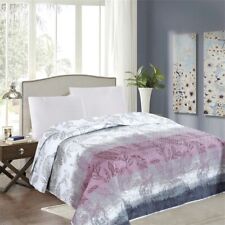 Tagesdecke Steppdecke Bettüberwurf Lila 220x240 Grau Schwarz Weiß