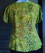 AW 184 Bluse OLIVE GRÜN