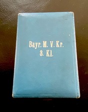 Original Etui Bayern Militär Verdienst Kreuz 3.Klasse - Straubing
