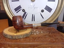 Pfeife Peterson Dublin 15 Spigot 3mm Filter, Sterling Silver, gebraucht, geräumt