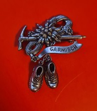 Anstecknadel "Garmisch" Hutnadel Wandernadel Brosche