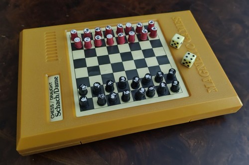 Vintage reise schach spiele - schach,