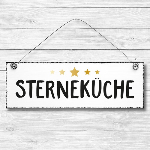 Sterneküche küche holz deko - sterneküche,