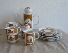 Kaffeeservice 4 Personen Reichenbach  -  russische Motive