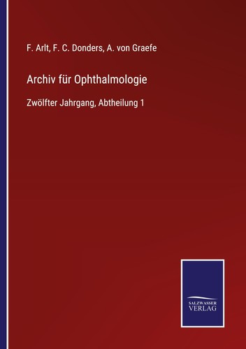 Archiv für ophthalmologie - archiv, f
