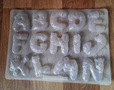 Gießform Buchstaben A -Z von Eberhard Faber (2 Formen) Raysin Keraflott Gips