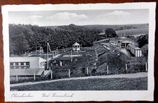 Alte Karte AK Obernkirchen, Schwimmbad Sonnenbrink, gelaufen 1949
