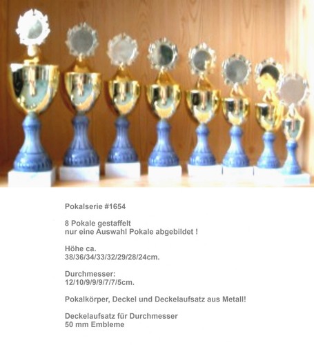Pokale serie gestaffelt - serie,