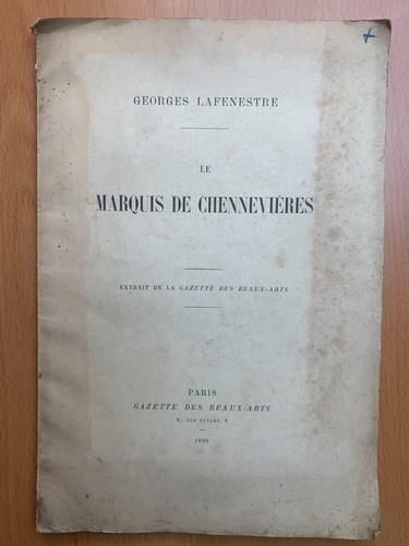 Marquis chennevières - de,