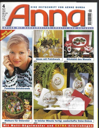 Handarbeitsheft anna 98 - handarbeitsheft, 04/98