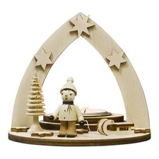 Tea light holder winter child