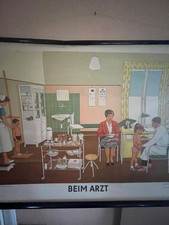 DDR Rollkarte Lehrtafel