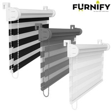 FURNIFY® Doppelrollo ohne