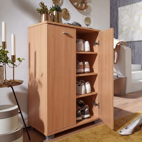 Schuhschrank holz paar - schuhschrank,