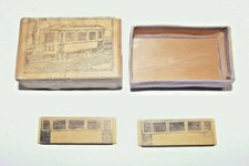 Alte Straßenbahn U-Bahn Triebwagen sehr alt Seiffen Streichholzschachtel unv.