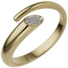 Offener ring aus 585 - ring, gold