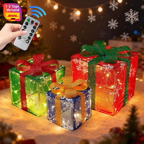 Geschenkbox set stück led - set,