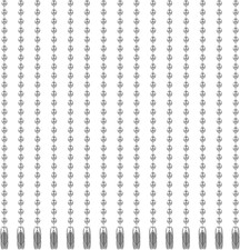 50 Stück Kugelkette 10cm Edelstahl Schlüsselanhänger Kette Perlen Rollenkette