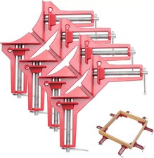 Winkelklemme gerade 90 Grad 4er Set Winkelklemmen Holz für Schreiner