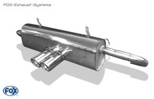  Sportauspuff mittig Porsche Boxster Typ 986 2.7 3.2 2x80 schräg mit Abs.