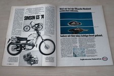 Motorrad 03/1975 Simson GS 75 ccm + GS 100 ccm in einer seltenen Vorstellung auf