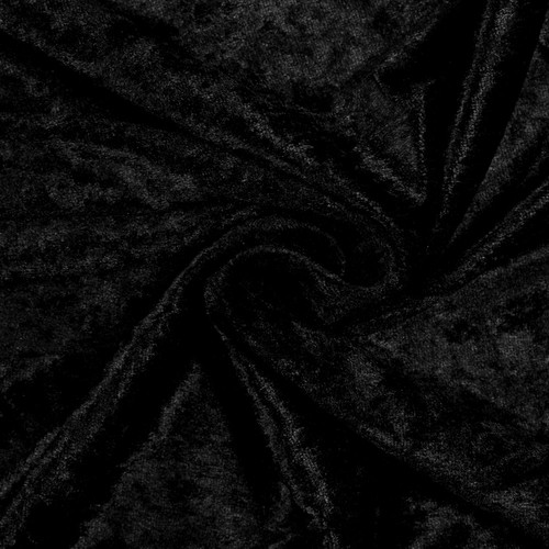 Pannesamt uni schwarz samt - pannesamt,