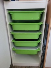 IKEA - Trofast Regal mit Boxen(weiß/grün) - 46cm x 100 cm x 30cm