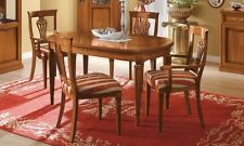 Esstisch oval fest Nussbaum Holzfurnier Massivholz Klassisch Italienisch