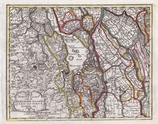 Alblasserwaard Gorinchem Breda Dordrecht Heusden Holland map Karte de Leth 1750
