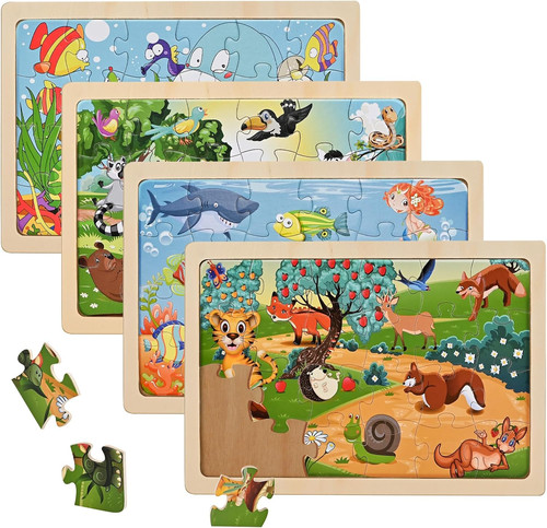 Kinder holzpuzzle tiere - kinder,
