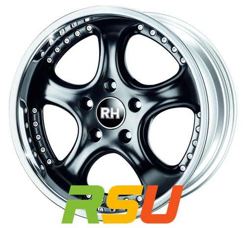 Alurad ral cup schwarz - rh, mit