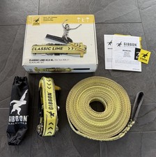 Gibbon Slackline Classic Line XL-Balanceband 25m Länge, 5cm breit, kaum benutzt 