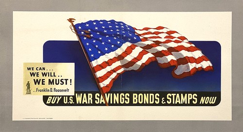 Original vintage wwii - original, flag