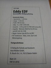 Bauplan Eddy EDF, Blatt 3+4